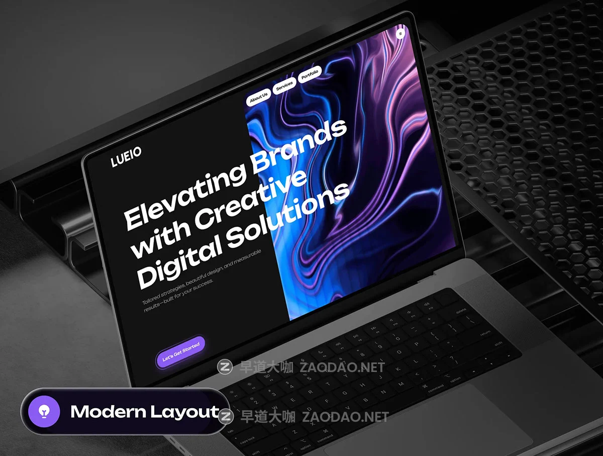 20+屏响应式网络科技数字信息设计展会艺术企业门户网站ui界面设计figma模板 LUEIO – Digital Agency Website UI Kit插图4 20+屏响应式网络科技数字信息设计展会艺术企业门户网站ui界面设计figma模板 LUEIO – Digital Agency Website UI Kit插图4