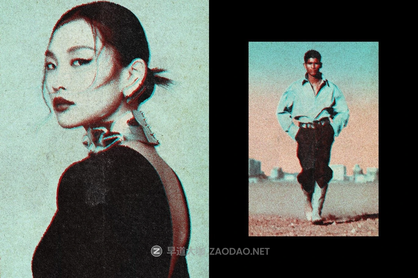 复古半调扫描打印照片效果ps特效滤镜样机 Old Print Photo Effect插图4 复古半调扫描打印照片效果ps特效滤镜样机 Old Print Photo Effect插图4