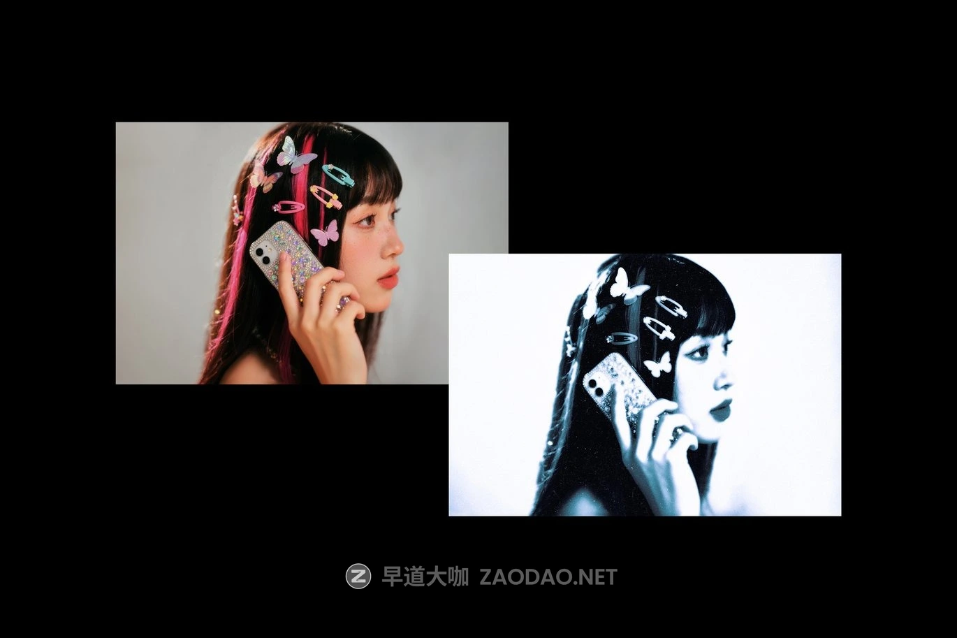 复古Y2K冷色调颗粒灰尘发光照片效果PS特效滤镜样机 Y2K Frozen Photo Effect插图2 复古Y2K冷色调颗粒灰尘发光照片效果PS特效滤镜样机 Y2K Frozen Photo Effect插图2