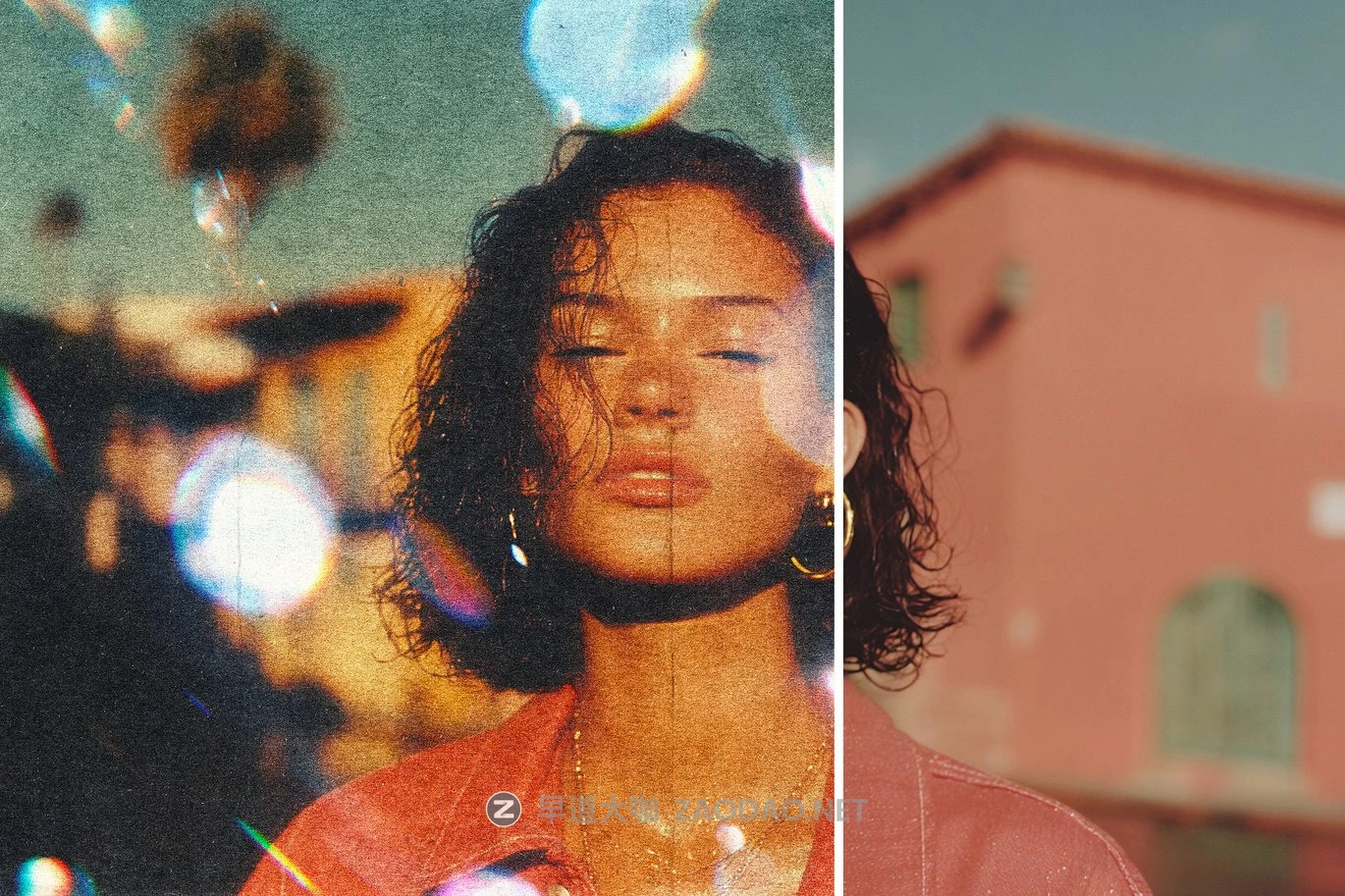 复古颗粒模糊漏光照片效果ps特效滤镜样机 Vintage Bokeh Leak Photo Effect插图7 复古颗粒模糊漏光照片效果ps特效滤镜样机 Vintage Bokeh Leak Photo Effect插图7