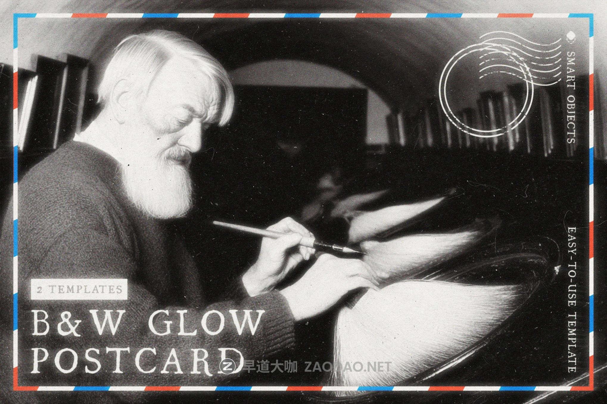 复古颗粒发光模糊照片效果ps特效滤镜样机 B&W Glowing Noise Photo Effect插图 复古颗粒发光模糊照片效果ps特效滤镜样机 B&W Glowing Noise Photo Effect插图