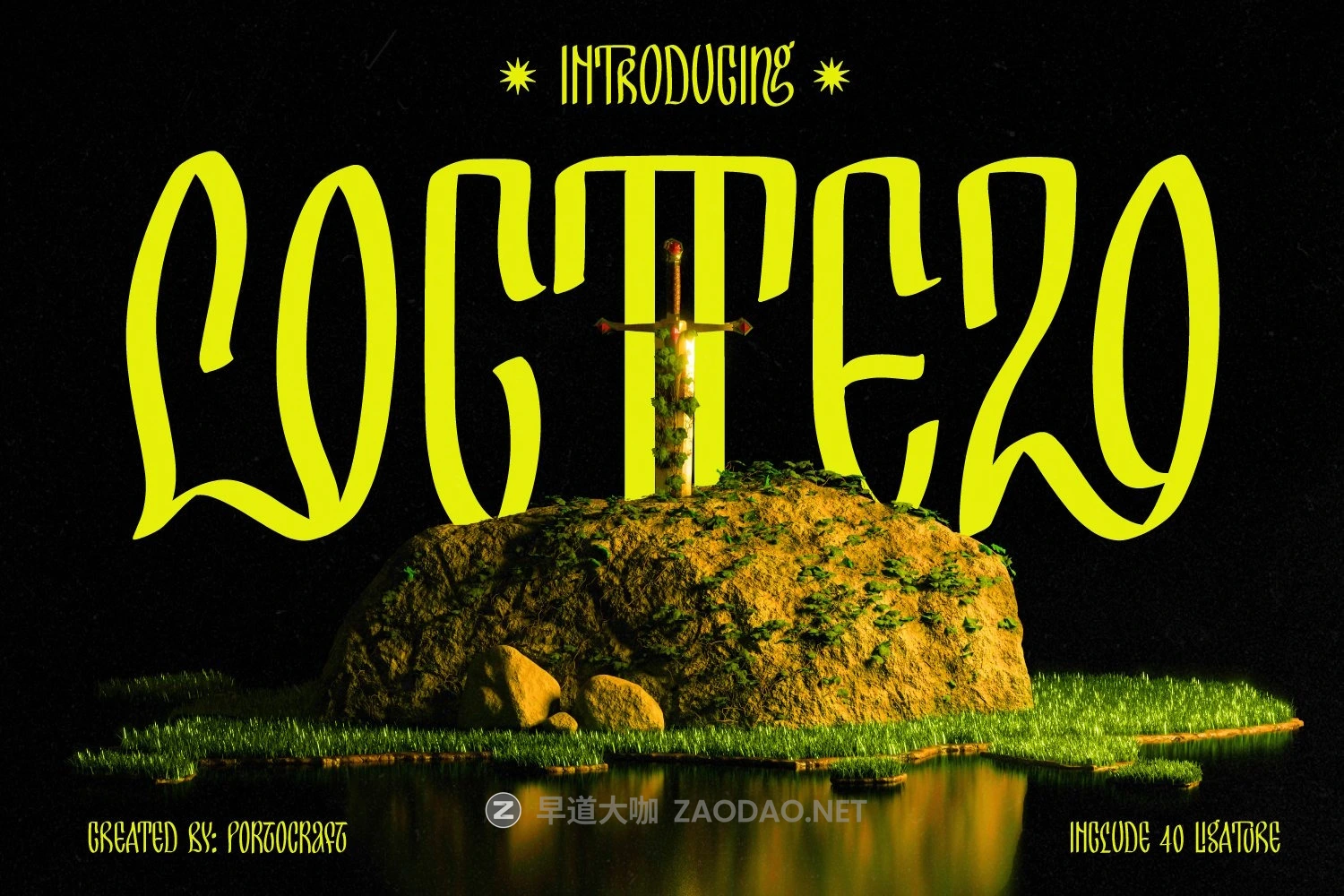 哥特式梦幻美学品牌海拔电影标题设计装饰英文字体安装包 Locttezo Gothic Display插图 哥特式梦幻美学品牌海拔电影标题设计装饰英文字体安装包 Locttezo Gothic Display插图