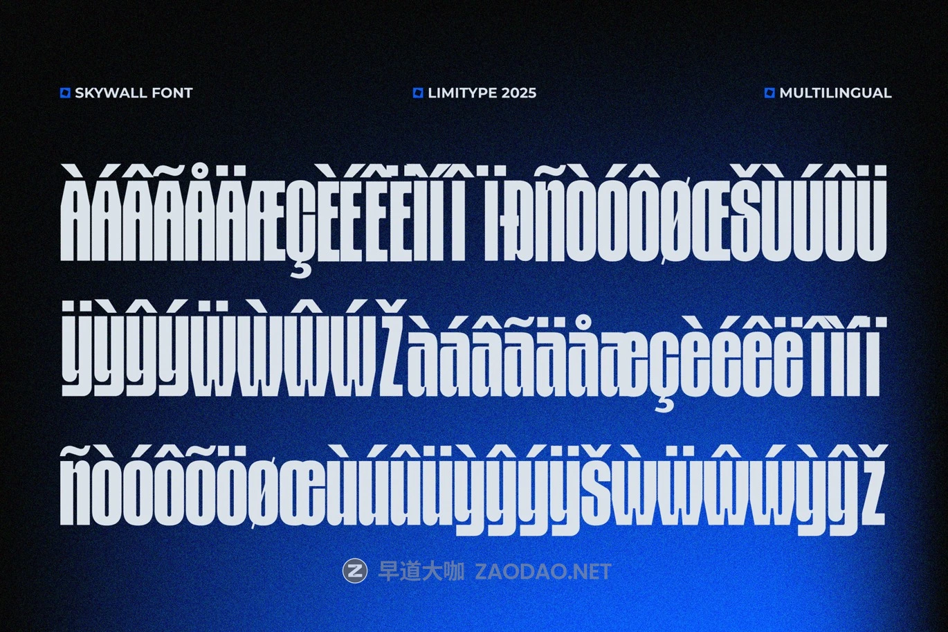 现代时尚科幻品牌杂志海报电子竞技设计无衬线英文字体 Skywall – Condensed Font插图5 现代时尚科幻品牌杂志海报电子竞技设计无衬线英文字体 Skywall – Condensed Font插图5