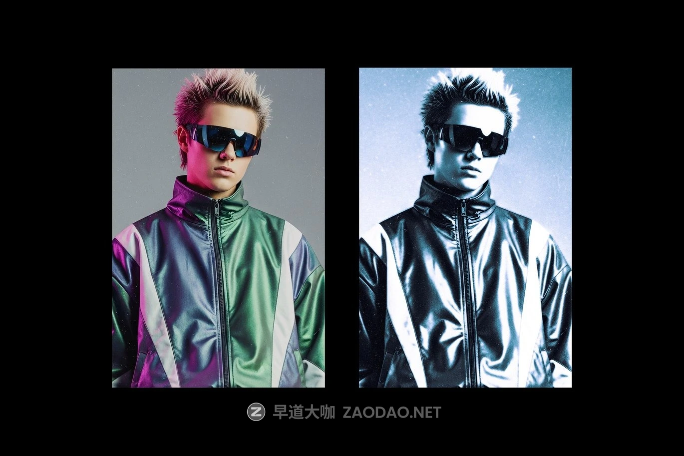 复古Y2K冷色调颗粒灰尘发光照片效果PS特效滤镜样机 Y2K Frozen Photo Effect插图5 复古Y2K冷色调颗粒灰尘发光照片效果PS特效滤镜样机 Y2K Frozen Photo Effect插图5