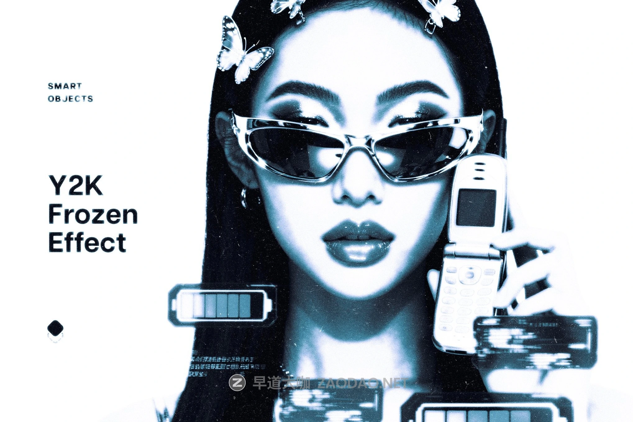 复古Y2K冷色调颗粒灰尘发光照片效果PS特效滤镜样机 Y2K Frozen Photo Effect插图 复古Y2K冷色调颗粒灰尘发光照片效果PS特效滤镜样机 Y2K Frozen Photo Effect插图