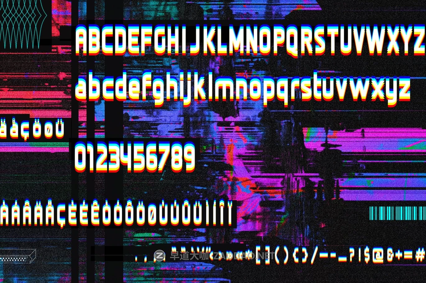 复古故障Y2K品牌多媒体演示设计装饰英文字体安装包 Stereovario – 2-in-1 Font插图1 复古故障Y2K品牌多媒体演示设计装饰英文字体安装包 Stereovario – 2-in-1 Font插图1