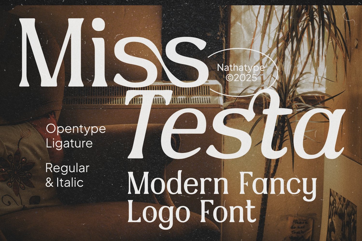 现代优雅品牌海报邀请函设计衬线英文字体安装包 Miss Testa特色图 现代优雅品牌海报邀请函设计衬线英文字体安装包 Miss Testa