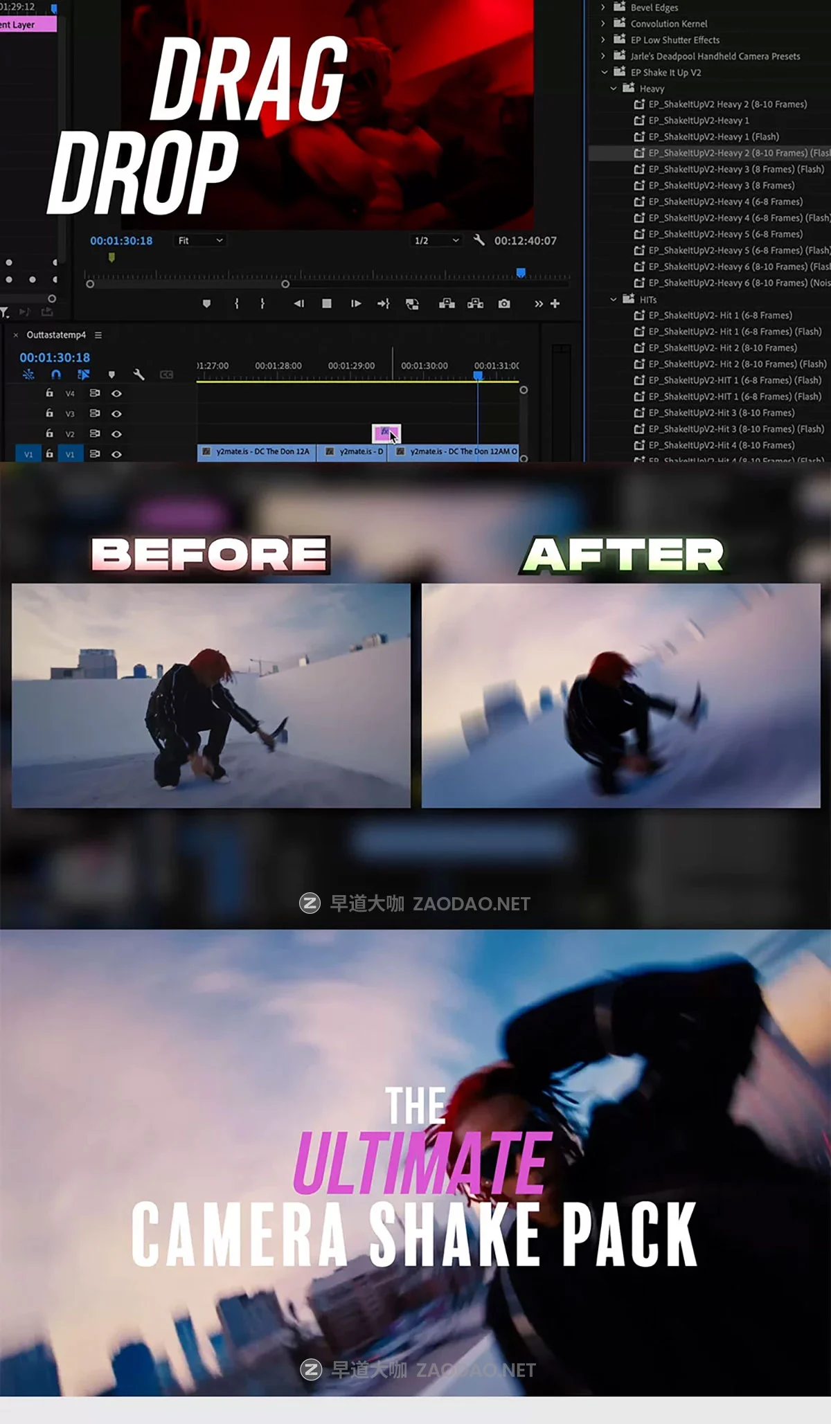 AE/PR预设 嘻哈说唱画面对焦摇晃弹出抖动命中颠簸震动效果转场过渡特效 ElevenPercent – Shake It Up v2.1 The Ultimate Camera Shake Preset Pack (2025)插图1 AE/PR预设 嘻哈说唱画面对焦摇晃弹出抖动命中颠簸震动效果转场过渡特效 ElevenPercent – Shake It Up v2.1 The Ultimate Camera Shake Preset Pack (2025)插图1