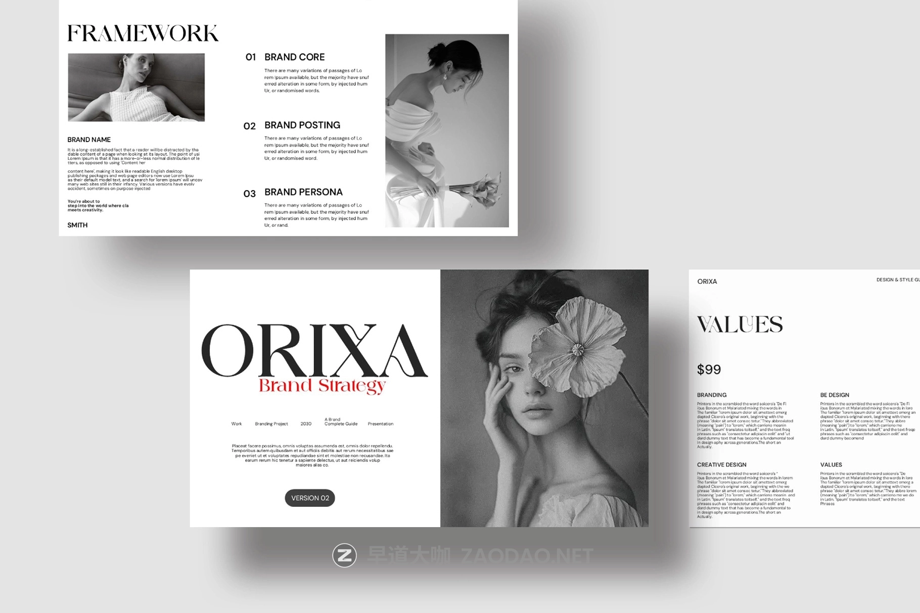 极简主义品牌营销策划演示文稿设计ppt/keynote模版 Orixa Brand Strategy Presentation Template插图7 极简主义品牌营销策划演示文稿设计ppt/keynote模版 Orixa Brand Strategy Presentation Template插图7