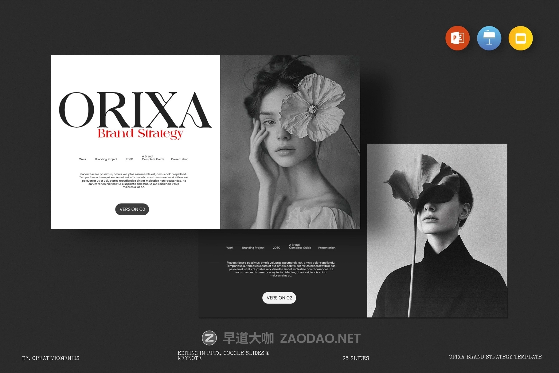 极简主义品牌营销策划演示文稿设计ppt/keynote模版 Orixa Brand Strategy Presentation Template插图 极简主义品牌营销策划演示文稿设计ppt/keynote模版 Orixa Brand Strategy Presentation Template插图