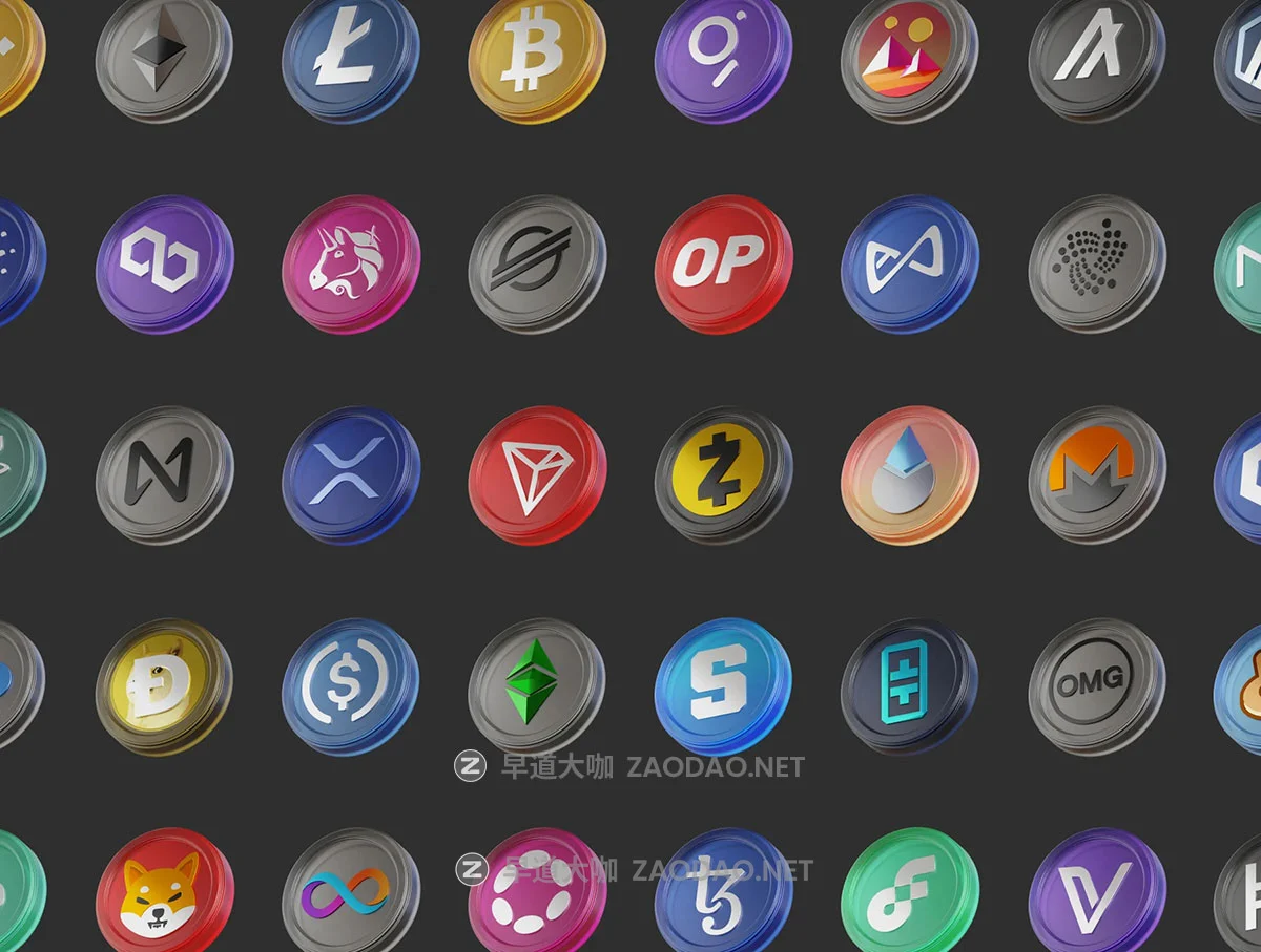 100款3d金融加密数字货币钱包资产区块链icon图标png免抠图片素材 100 Crypto Coins – 3D Asset Pack插图6 100款3d金融加密数字货币钱包资产区块链icon图标png免抠图片素材 100 Crypto Coins – 3D Asset Pack插图6