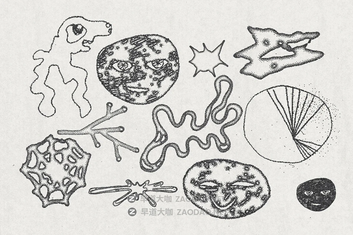 120款潮流手绘涂鸦街头艺术复古酸性抽象纹身符号插画ai矢量素材 120 Acidrawl Graphic Pack by Ivan Kamzyst插图11 120款潮流手绘涂鸦街头艺术复古酸性抽象纹身符号插画ai矢量素材 120 Acidrawl Graphic Pack by Ivan Kamzyst插图11