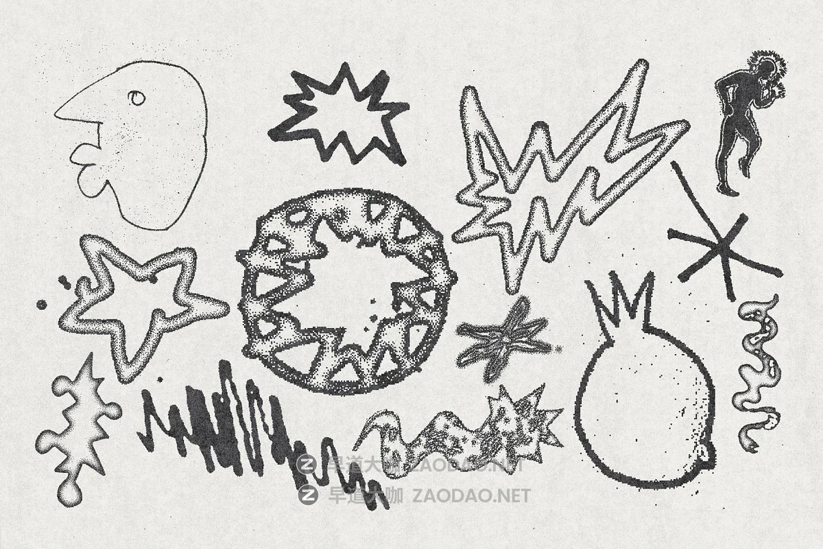 120款潮流手绘涂鸦街头艺术复古酸性抽象纹身符号插画ai矢量素材 120 Acidrawl Graphic Pack by Ivan Kamzyst插图10 120款潮流手绘涂鸦街头艺术复古酸性抽象纹身符号插画ai矢量素材 120 Acidrawl Graphic Pack by Ivan Kamzyst插图10