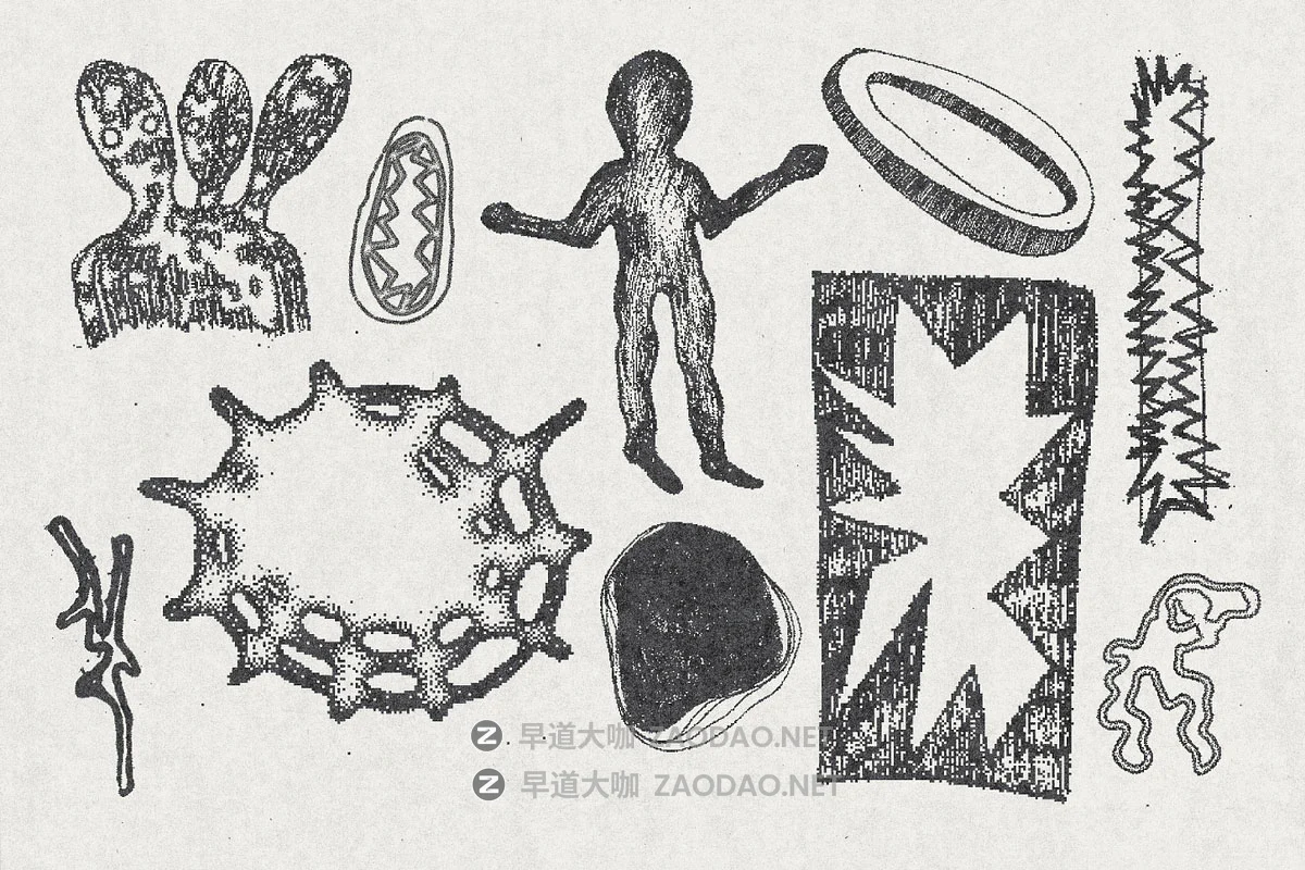 120款潮流手绘涂鸦街头艺术复古酸性抽象纹身符号插画ai矢量素材 120 Acidrawl Graphic Pack by Ivan Kamzyst插图7 120款潮流手绘涂鸦街头艺术复古酸性抽象纹身符号插画ai矢量素材 120 Acidrawl Graphic Pack by Ivan Kamzyst插图7