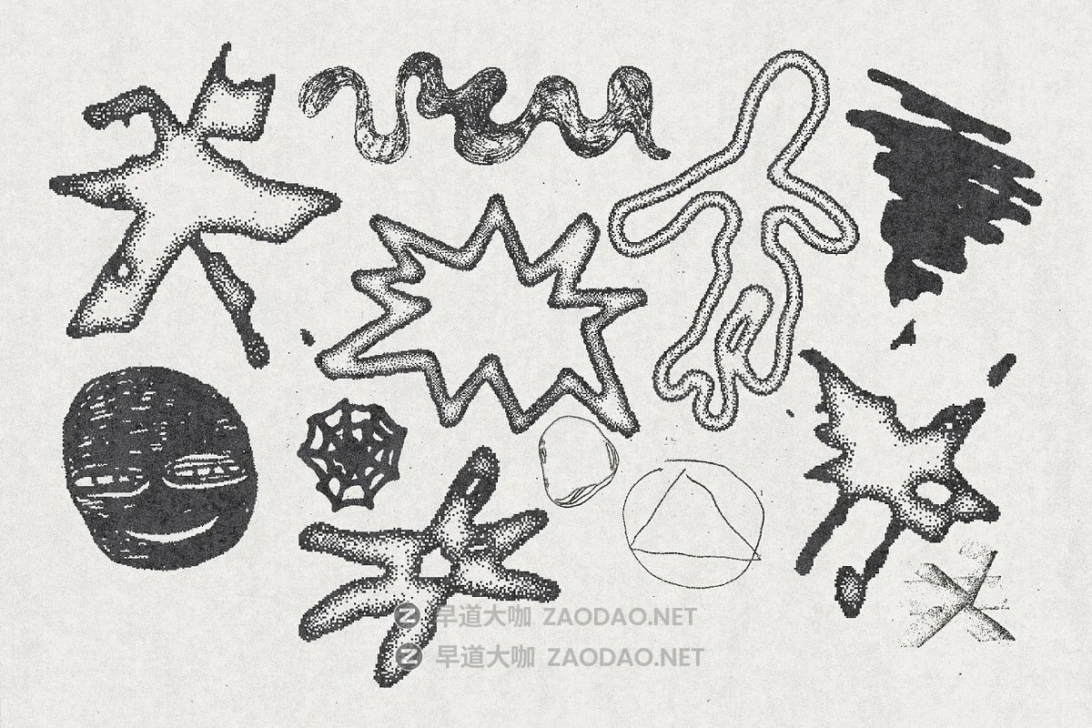 120款潮流手绘涂鸦街头艺术复古酸性抽象纹身符号插画ai矢量素材 120 Acidrawl Graphic Pack by Ivan Kamzyst插图5 120款潮流手绘涂鸦街头艺术复古酸性抽象纹身符号插画ai矢量素材 120 Acidrawl Graphic Pack by Ivan Kamzyst插图5