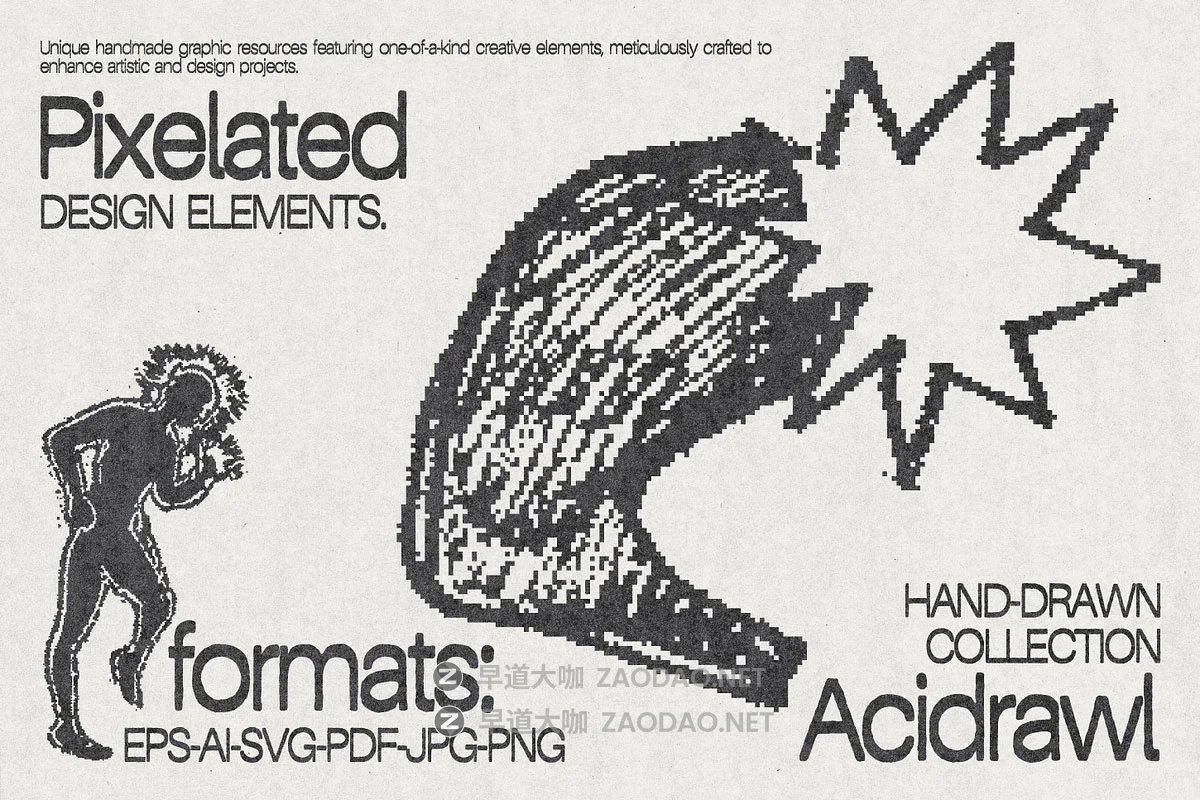 120款潮流手绘涂鸦街头艺术复古酸性抽象纹身符号插画ai矢量素材 120 Acidrawl Graphic Pack by Ivan Kamzyst插图12 120款潮流手绘涂鸦街头艺术复古酸性抽象纹身符号插画ai矢量素材 120 Acidrawl Graphic Pack by Ivan Kamzyst插图12