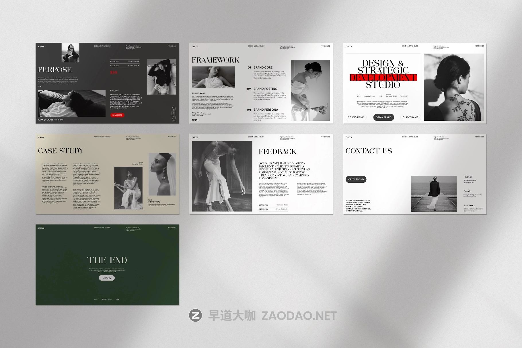 极简主义品牌营销策划演示文稿设计ppt/keynote模版 Orixa Brand Strategy Presentation Template插图6 极简主义品牌营销策划演示文稿设计ppt/keynote模版 Orixa Brand Strategy Presentation Template插图6