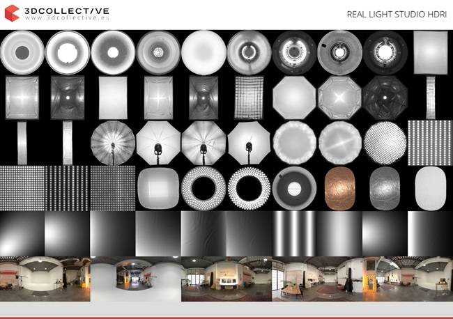 42款真实摄影棚灯光渲染光影反射HDRi贴图素材 3D Collective – Real Light Studio Pack特色图 42款真实摄影棚灯光渲染光影反射HDRi贴图素材 3D Collective – Real Light Studio Pack