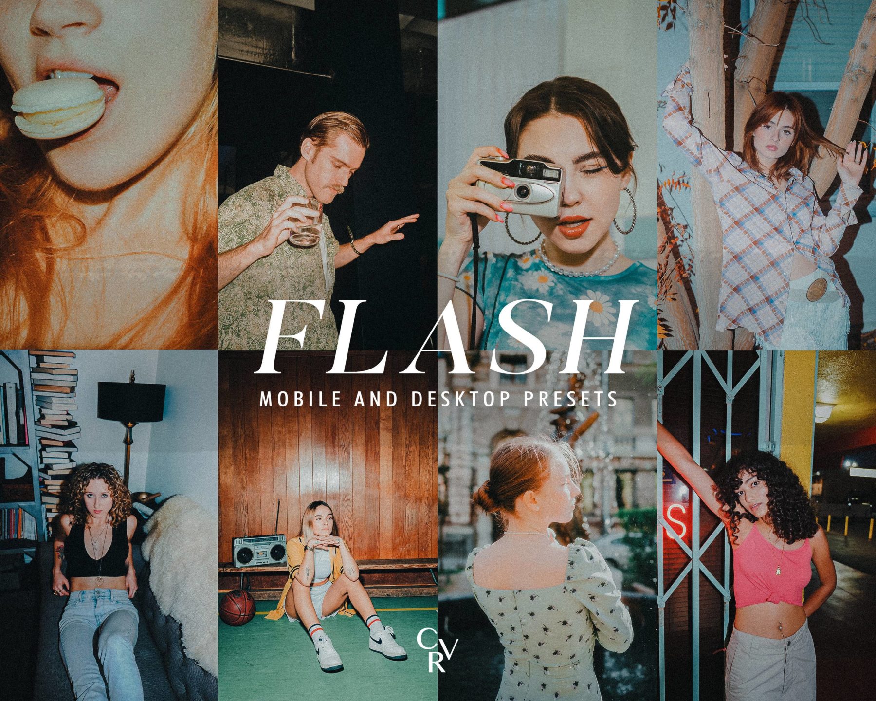 15款怀旧胶片颗粒感闪光扫街摄影人像照片调色Lightroom预设 支持手机LR CVR Presets – 15 Flash Film Lightroom Presets特色图 15款怀旧胶片颗粒感闪光扫街摄影人像照片调色Lightroom预设 支持手机LR CVR Presets – 15 Flash Film Lightroom Presets