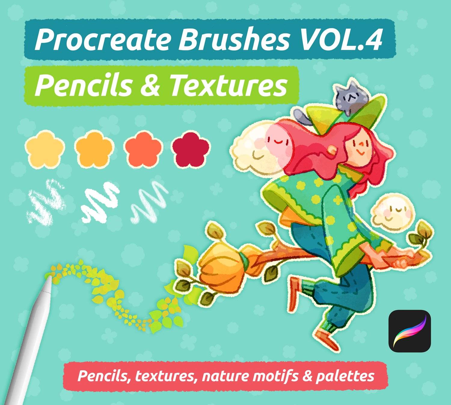 铅笔粉笔线条颗粒绘画风格procreat笔刷画笔设计素材 Procreate Brushes Vol.4 – Pencils & Textures特色图 铅笔粉笔线条颗粒绘画风格procreat笔刷画笔设计素材 Procreate Brushes Vol.4 – Pencils & Textures