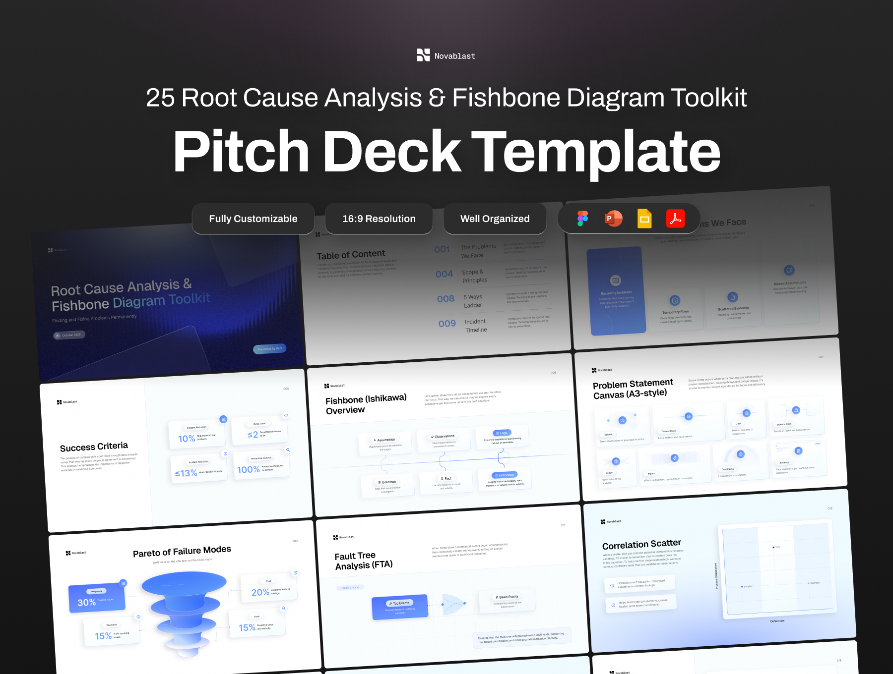 25页科学发布会信息图表企业财务年报策划提案幻灯片设计ppt/figma模板 Presentation Business Analysis Fishbone Diagram Toolkit特色图 25页科学发布会信息图表企业财务年报策划提案幻灯片设计ppt/figma模板 Presentation Business Analysis Fishbone Diagram Toolkit