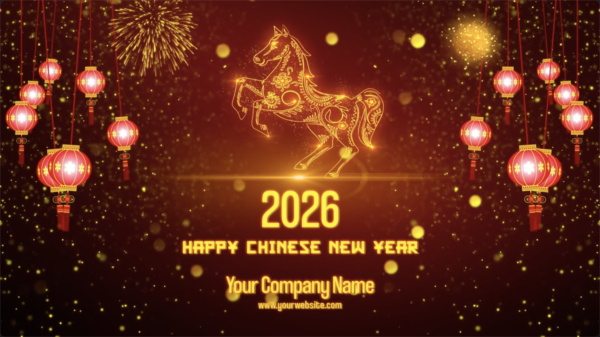 达芬奇素材 2026中国农历新年马年春节晚会年会开场白片头动画模板素材 Chinese New Year Greetings 2026- DaVinci Resolve特色图 达芬奇素材 2026中国农历新年马年春节晚会年会开场白片头动画模板素材 Chinese New Year Greetings 2026- DaVinci Resolve