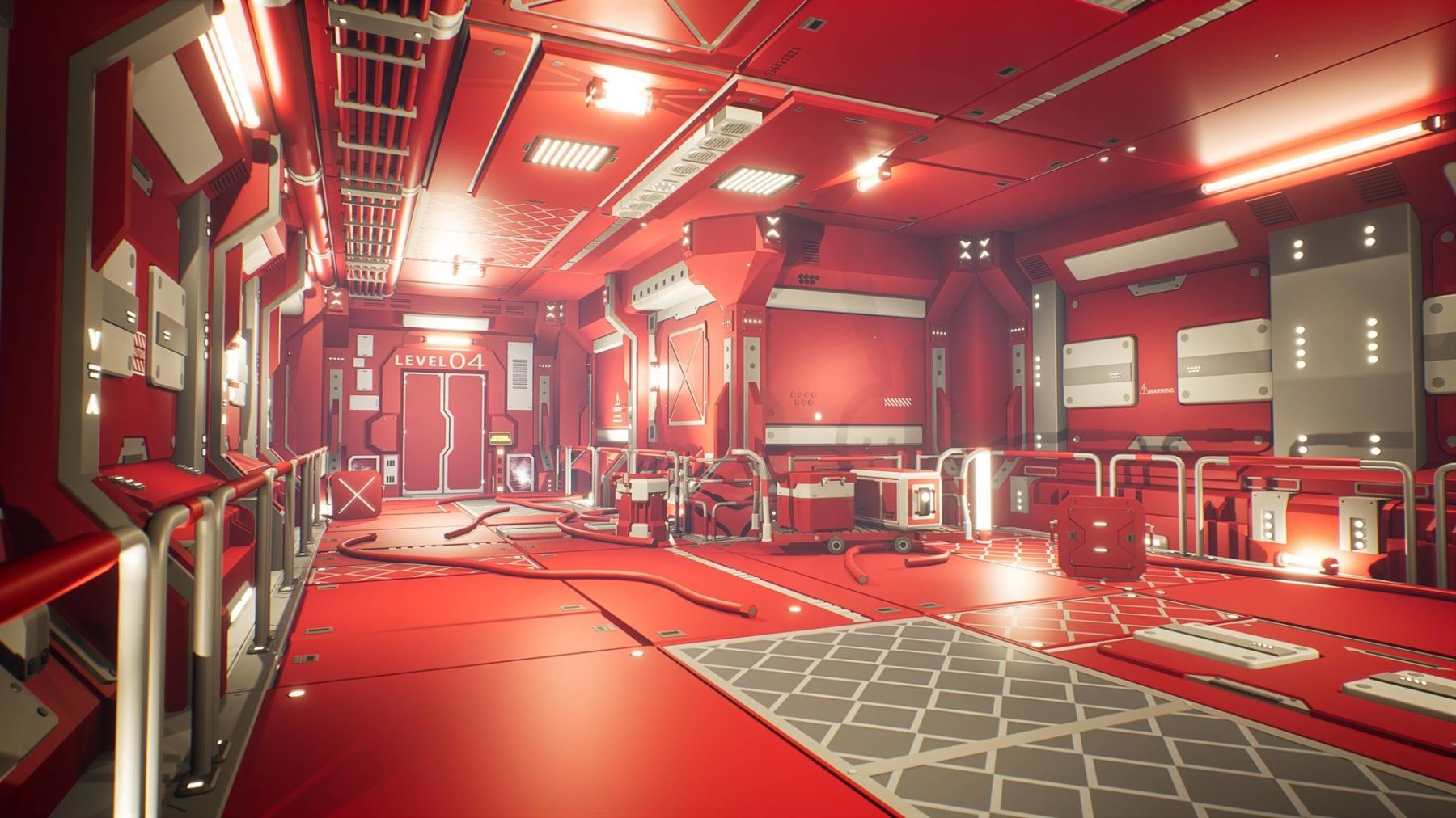 UE素材 未来科幻赛伯朋克机甲机械外太空飞船基地内部场景3D模型资产 Unreal Engine – Sci-Fi Corridor – Low Poly Environment 5.7特色图 UE素材 未来科幻赛伯朋克机甲机械外太空飞船基地内部场景3D模型资产 Unreal Engine – Sci-Fi Corridor – Low Poly Environment 5.7