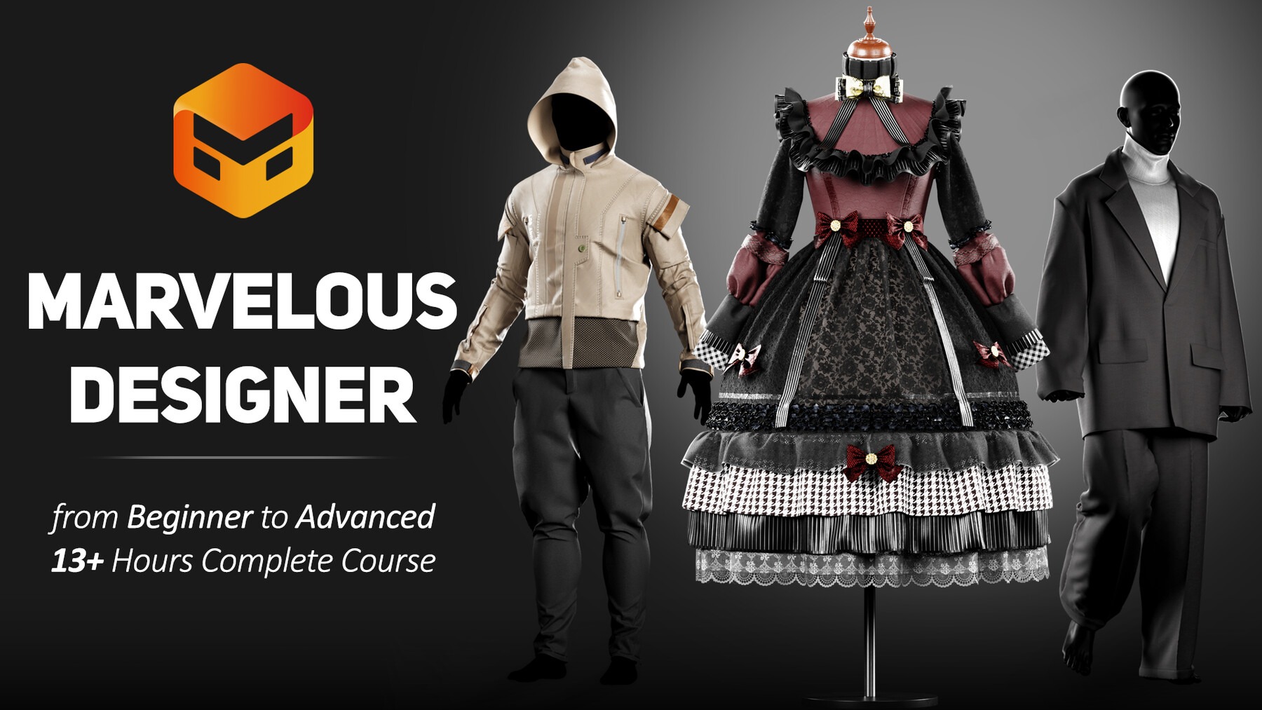 Marvelous Designer Blender服装设计建模图案贴图渲染课程 中文字幕 Marvelous Designer – Beginner to Advanced – 13+ Hours Complete Course特色图 Marvelous Designer Blender服装设计建模图案贴图渲染课程 中文字幕 Marvelous Designer – Beginner to Advanced – 13+ Hours Complete Course