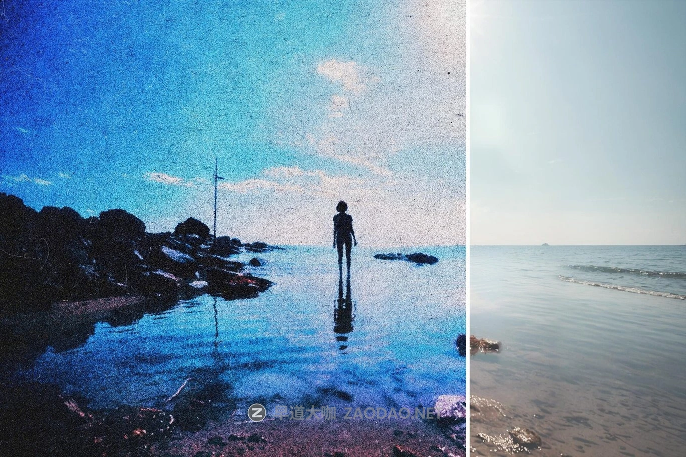 蓝色颗粒划痕模糊照片效果ps特效滤镜样机 Blue Noise Crisp Photo Effect插图4 蓝色颗粒划痕模糊照片效果ps特效滤镜样机 Blue Noise Crisp Photo Effect插图4