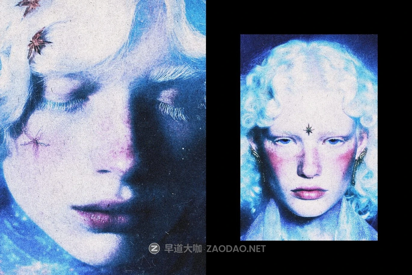 蓝色颗粒划痕模糊照片效果ps特效滤镜样机 Blue Noise Crisp Photo Effect插图6 蓝色颗粒划痕模糊照片效果ps特效滤镜样机 Blue Noise Crisp Photo Effect插图6