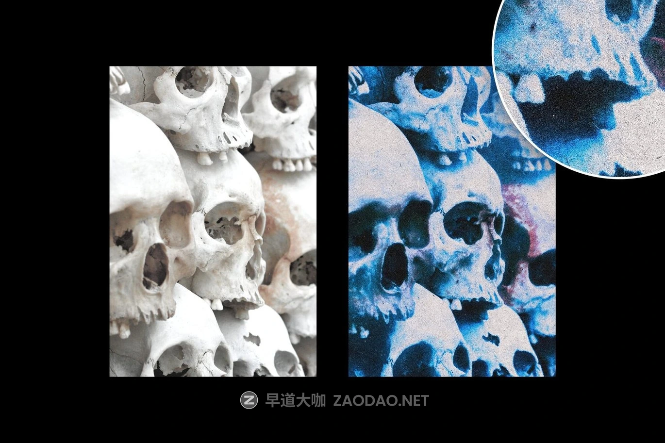 蓝色颗粒划痕模糊照片效果ps特效滤镜样机 Blue Noise Crisp Photo Effect插图7 蓝色颗粒划痕模糊照片效果ps特效滤镜样机 Blue Noise Crisp Photo Effect插图7