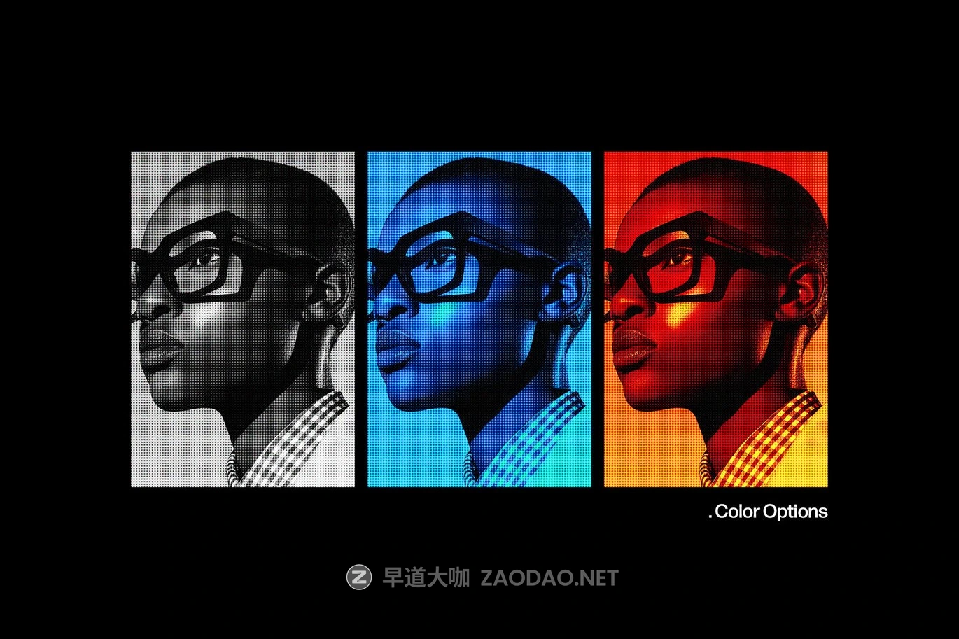 复古模糊半调照片效果ps特效滤镜样机 Ice & Fire Halftone Effect插图1 复古模糊半调照片效果ps特效滤镜样机 Ice & Fire Halftone Effect插图1