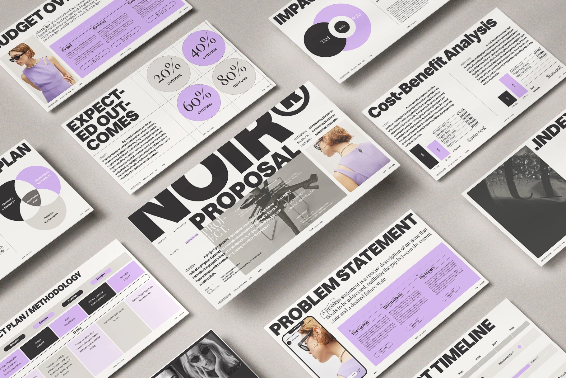 现代简约品牌营销策划提案简报设计ppt/keynote模版 Project Proposal Presentation Template插图7 现代简约品牌营销策划提案简报设计ppt/keynote模版 Project Proposal Presentation Template插图7