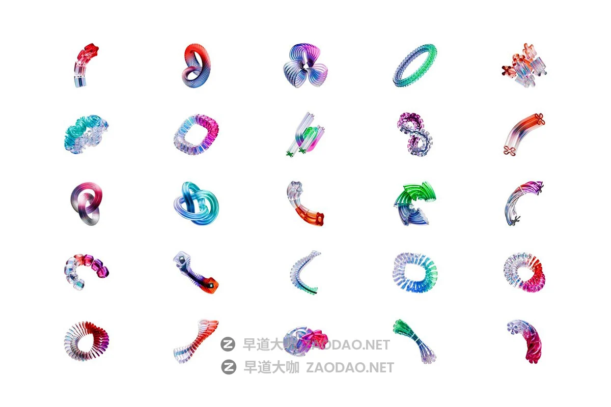 25款未来科幻3d立体y2k多彩玻璃水晶几何图形png免抠图设计素材 3D Y2K Futuristic Glass Shape插图6 25款未来科幻3d立体y2k多彩玻璃水晶几何图形png免抠图设计素材 3D Y2K Futuristic Glass Shape插图6