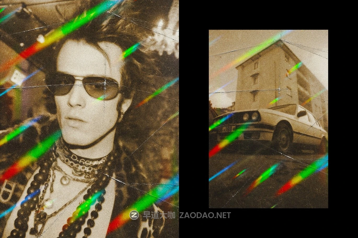 复古漏光颗粒折痕照片效果ps特效滤镜样机 Retro Light Leak Overlay Effect插图3 复古漏光颗粒折痕照片效果ps特效滤镜样机 Retro Light Leak Overlay Effect插图3