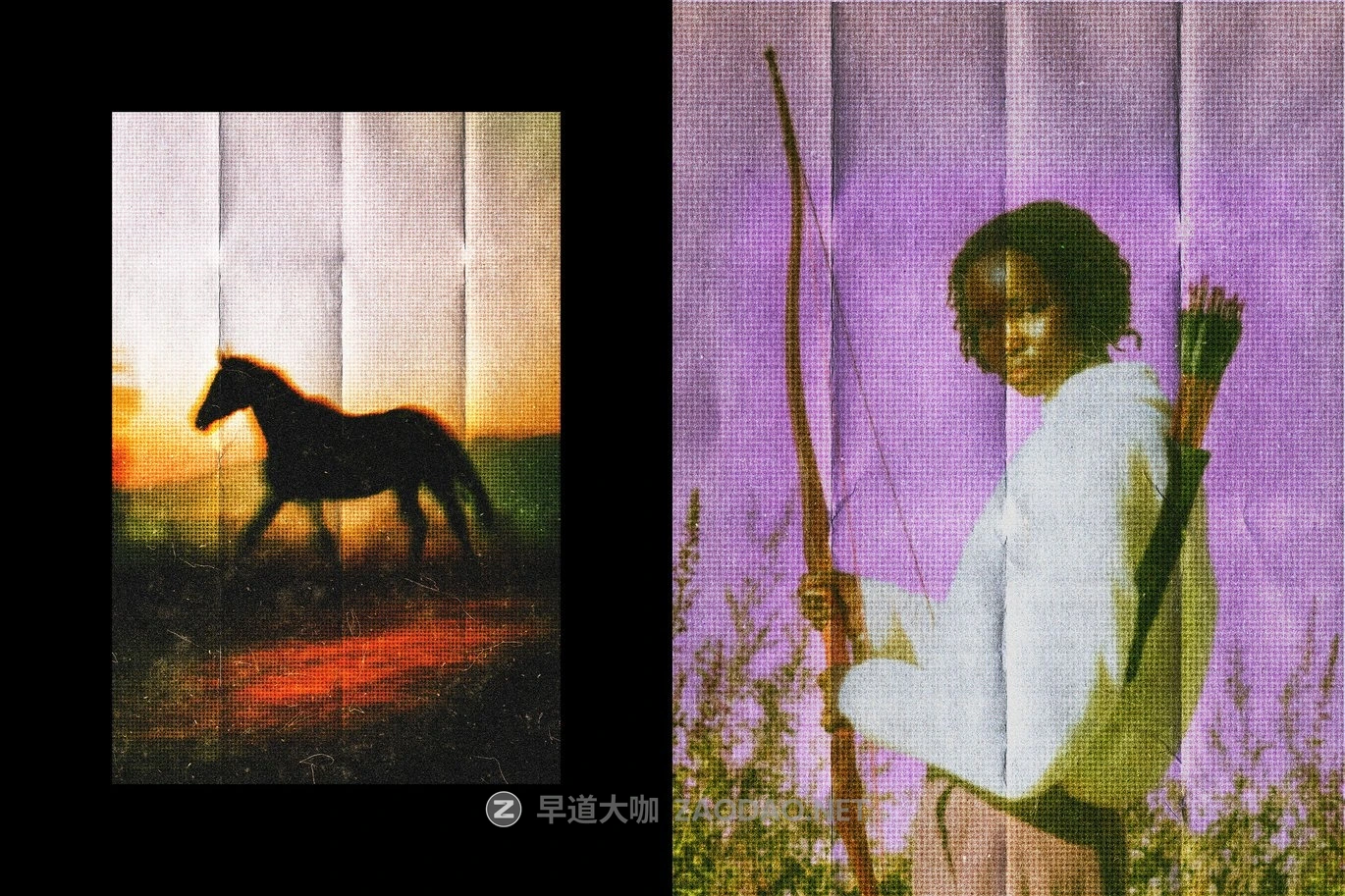 复古做旧半调颗粒折痕照片效果ps特效滤镜样机 Halftone Folded Photo Card Effect插图4 复古做旧半调颗粒折痕照片效果ps特效滤镜样机 Halftone Folded Photo Card Effect插图4