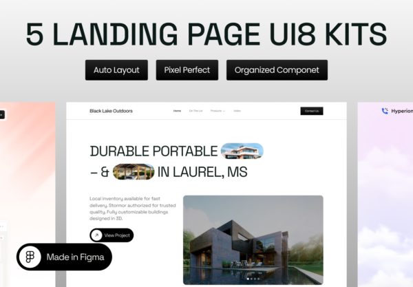 5屏房地产企业用户登录界面ui界面设计figma模板套件素材包 5 Landing Pages特色图 5屏房地产企业用户登录界面ui界面设计figma模板套件素材包 5 Landing Pages