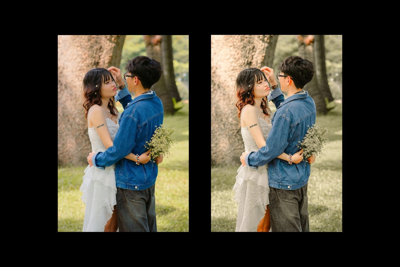 5组梦幻美学浪漫情人节婚礼纪念日摄影照片调色Lightroom预设 Romantic Couple Lightroom Presets插图3 5组梦幻美学浪漫情人节婚礼纪念日摄影照片调色Lightroom预设 Romantic Couple Lightroom Presets插图3