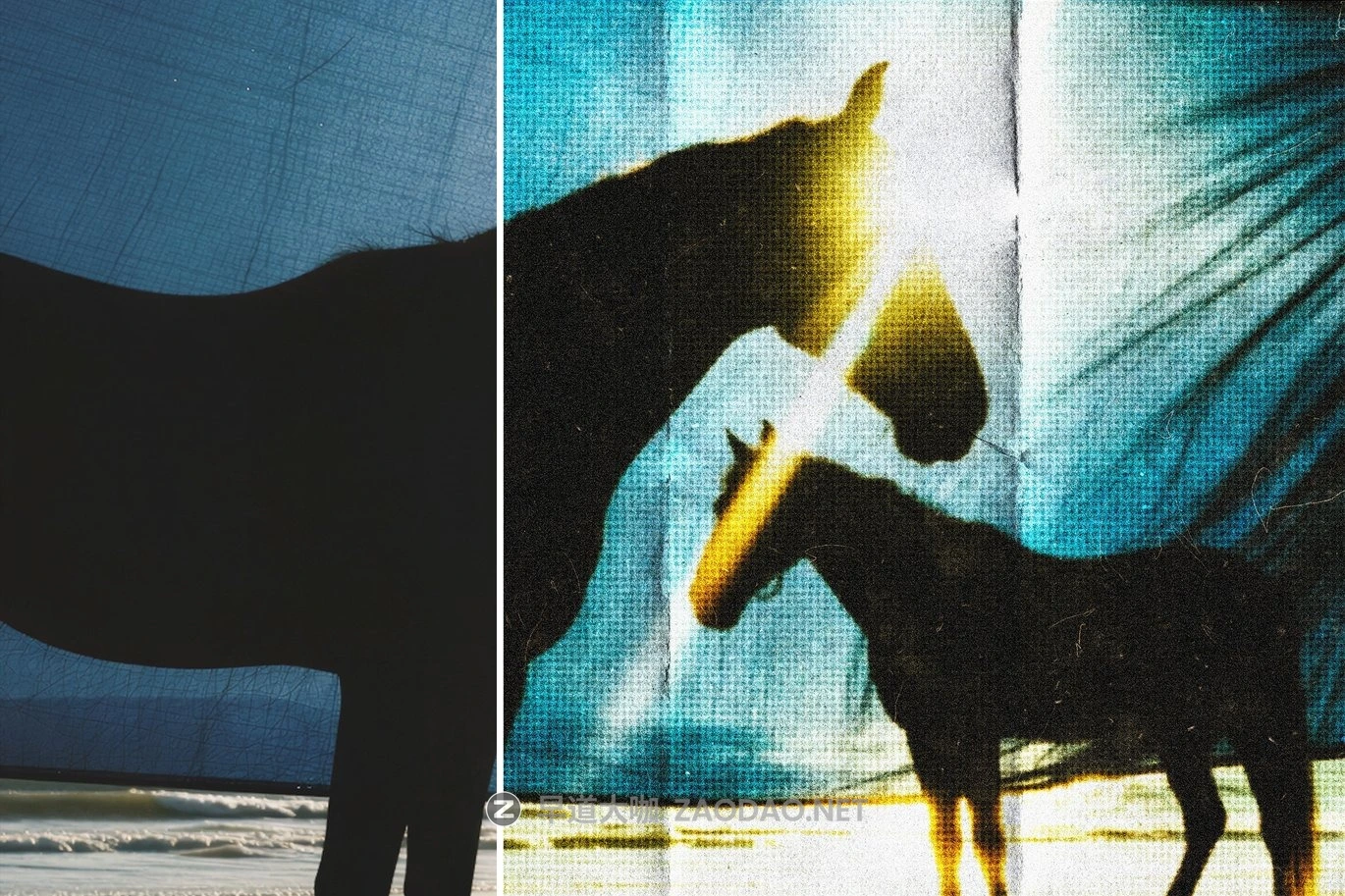 复古做旧半调颗粒折痕照片效果ps特效滤镜样机 Halftone Folded Photo Card Effect插图5 复古做旧半调颗粒折痕照片效果ps特效滤镜样机 Halftone Folded Photo Card Effect插图5