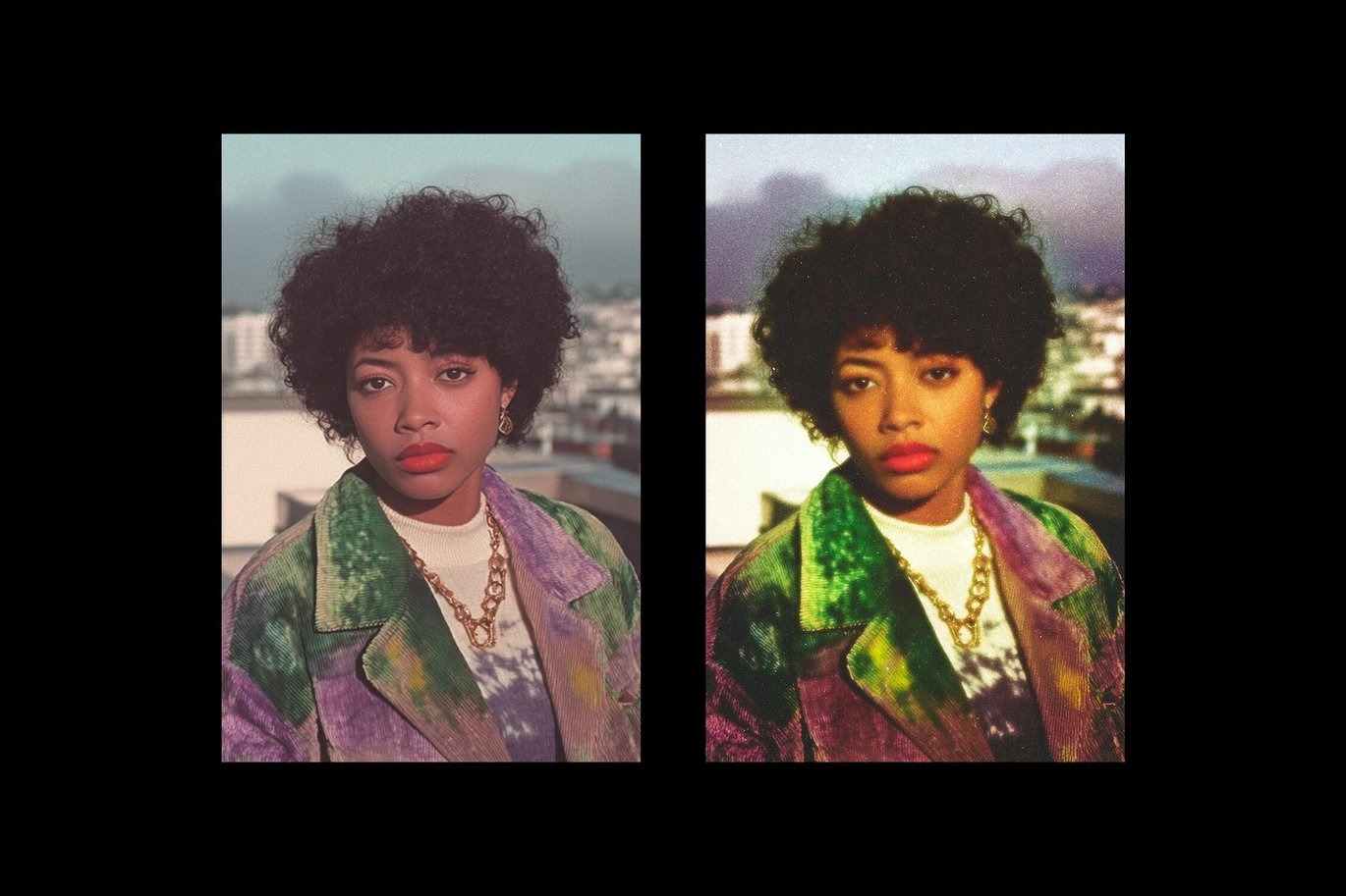 时尚复古模糊颗粒划痕照片效果ps特效滤镜样机 Oldie Photo Card Effect插图4 时尚复古模糊颗粒划痕照片效果ps特效滤镜样机 Oldie Photo Card Effect插图4