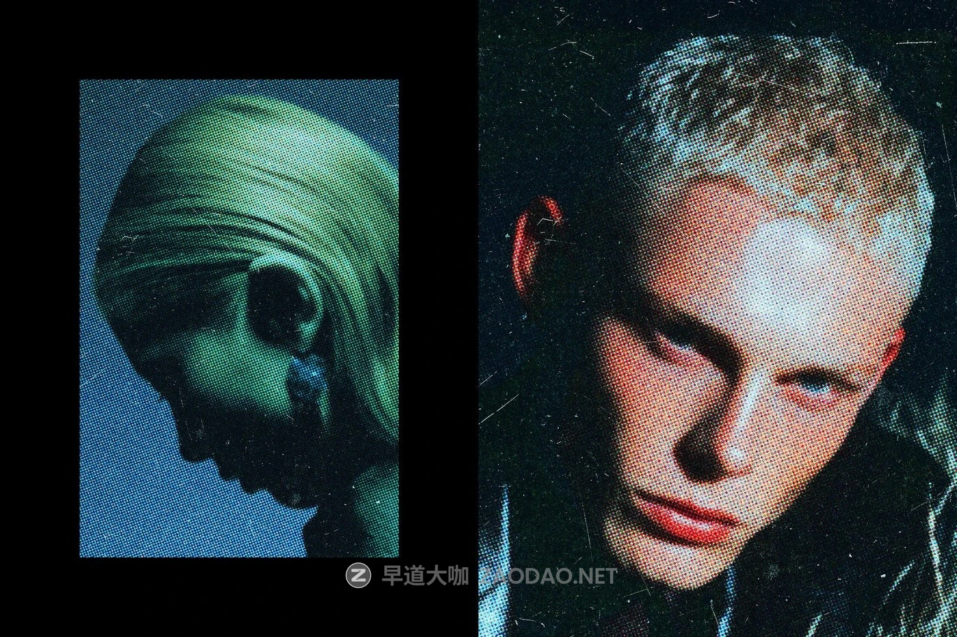 潮流复古半调杂志印刷网点划痕设计ps特效滤镜样机 Original Zine Color Halftone Effect插图4 潮流复古半调杂志印刷网点划痕设计ps特效滤镜样机 Original Zine Color Halftone Effect插图4