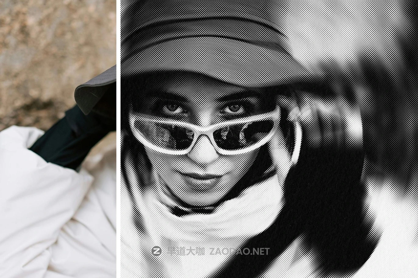 复古半调模糊照片效果ps特效滤镜样机 Spinning Halftone Photo Effect插图3 复古半调模糊照片效果ps特效滤镜样机 Spinning Halftone Photo Effect插图3