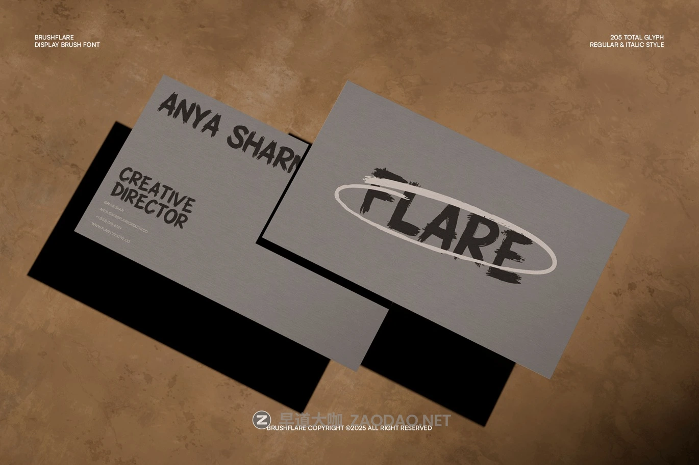 复古涂鸦音乐海报包装徽标设计手写英文字体安装包 Brushflare – Brush Display Font插图5 复古涂鸦音乐海报包装徽标设计手写英文字体安装包 Brushflare – Brush Display Font插图5