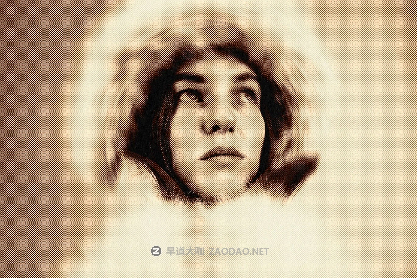 复古半调模糊照片效果ps特效滤镜样机 Spinning Halftone Photo Effect插图4 复古半调模糊照片效果ps特效滤镜样机 Spinning Halftone Photo Effect插图4