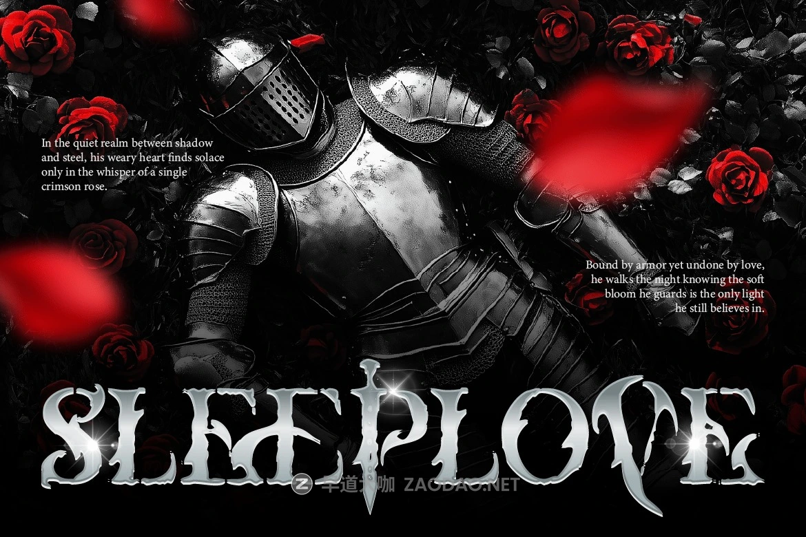 哥特式黑暗金属品牌海报游戏标题设计装饰英文字体安装包 Wildtras插图6 哥特式黑暗金属品牌海报游戏标题设计装饰英文字体安装包 Wildtras插图6