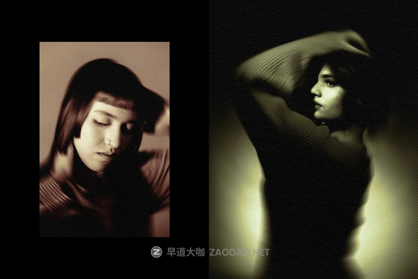 复古半调模糊照片效果ps特效滤镜样机 Spinning Halftone Photo Effect插图5 复古半调模糊照片效果ps特效滤镜样机 Spinning Halftone Photo Effect插图5