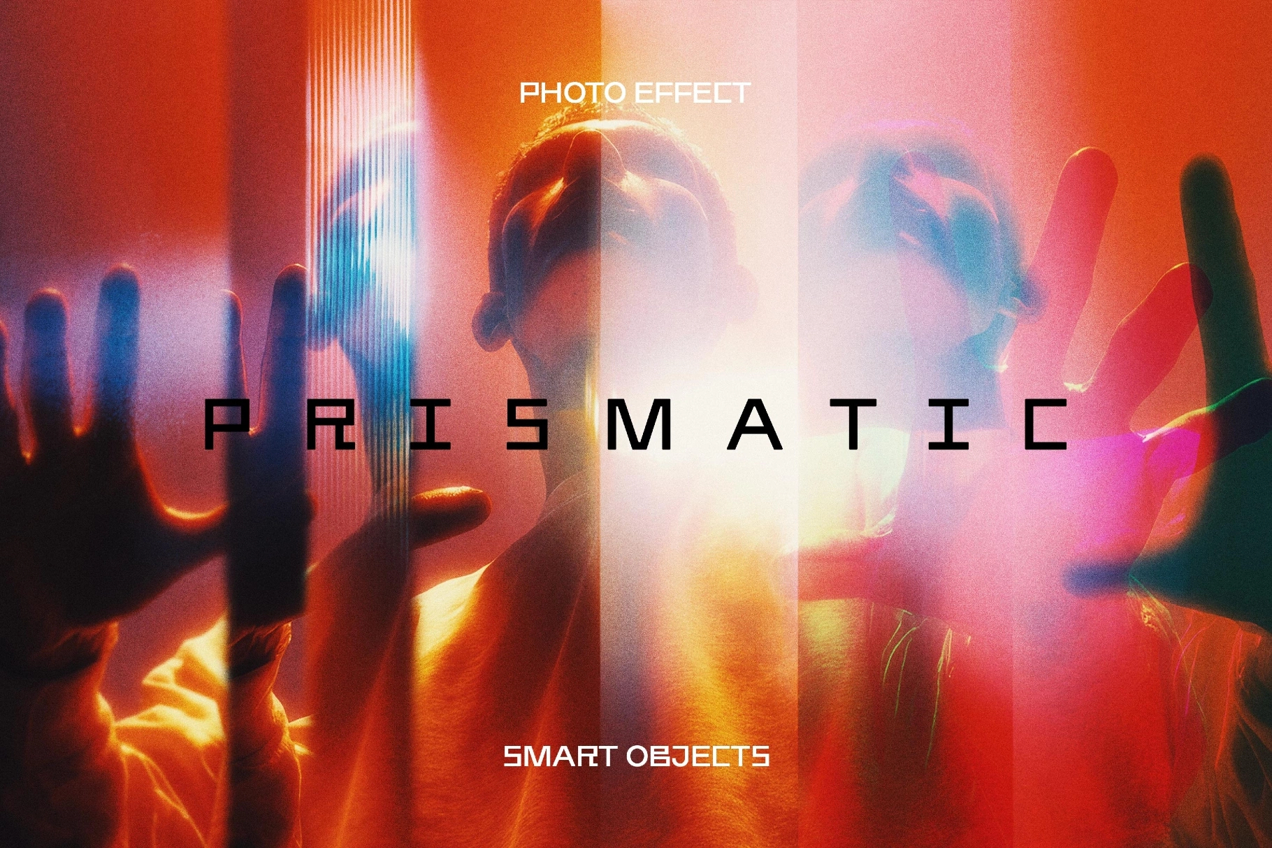 梦幻故障错位棱镜折射照片效果ps特效滤镜样机 Prismatic Photo Effect特色图 梦幻故障错位棱镜折射照片效果ps特效滤镜样机 Prismatic Photo Effect