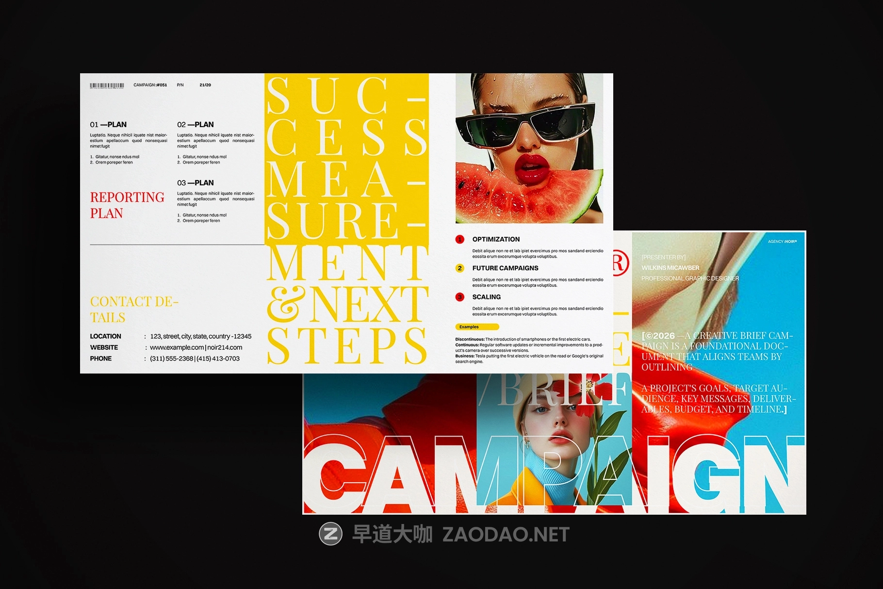 时尚创意品牌营销策划演示文稿设计ppt/keynote模版 Creative Brief Campaign Presentation Template插图13 时尚创意品牌营销策划演示文稿设计ppt/keynote模版 Creative Brief Campaign Presentation Template插图13