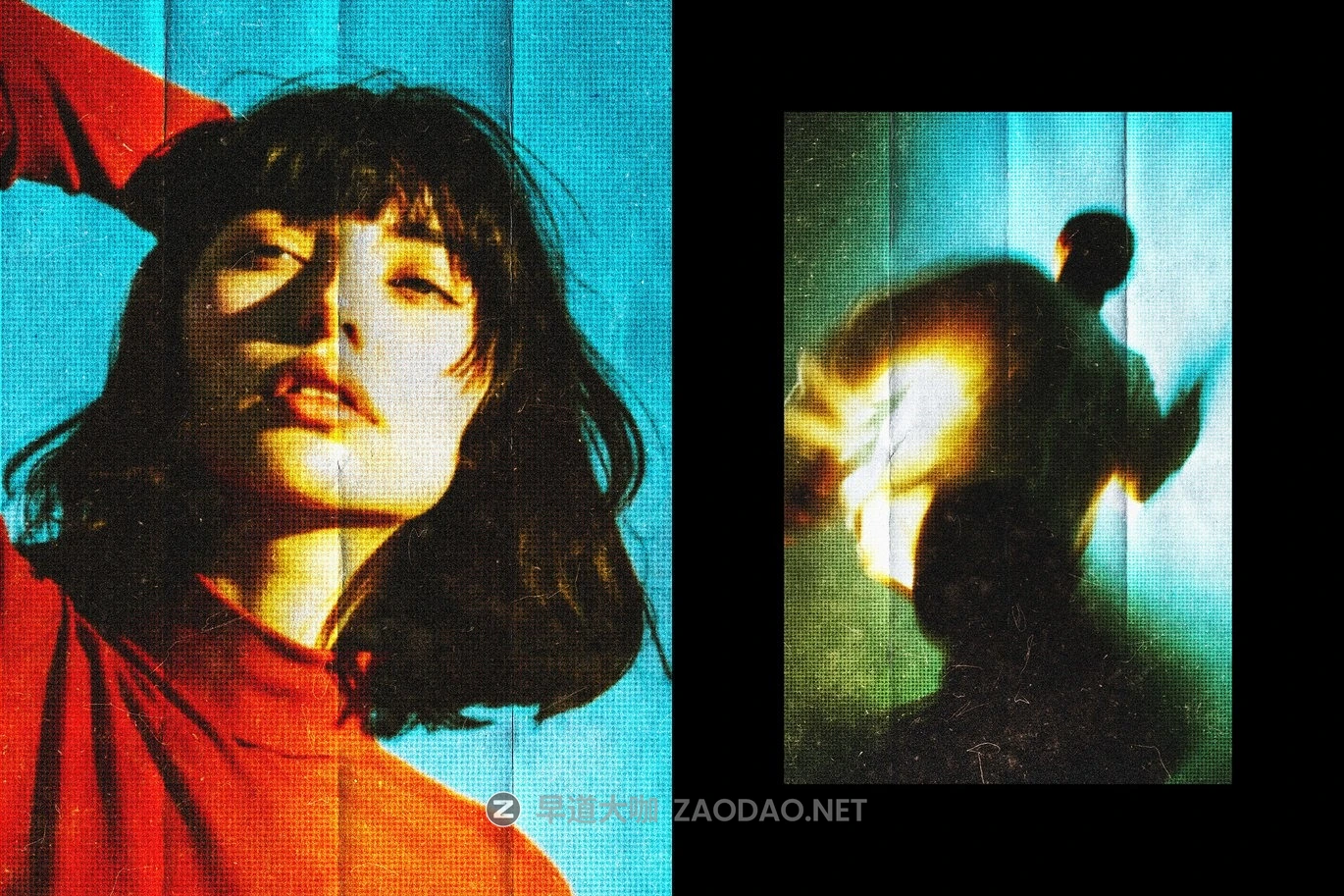 复古做旧半调颗粒折痕照片效果ps特效滤镜样机 Halftone Folded Photo Card Effect插图6 复古做旧半调颗粒折痕照片效果ps特效滤镜样机 Halftone Folded Photo Card Effect插图6