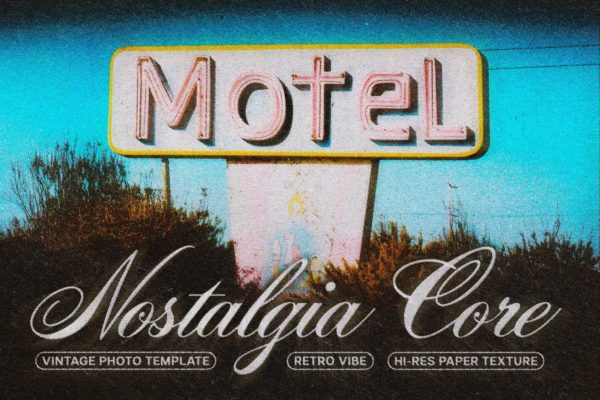 复古模糊颗粒纹理照片效果ps特效滤镜样机 Nostalgic Core Photo Effect特色图 复古模糊颗粒纹理照片效果ps特效滤镜样机 Nostalgic Core Photo Effect